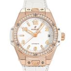 ウブロ HUBLOT ビッグバン ワンクリック キングゴールド ホワイト ダイヤモンド 465.OE.2080.RW.1204 ホワイト文字盤 中古 腕時計 レディース