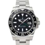 ロレックス ROLEX GMTマスターII 116710LN ブラック/ドット文字盤 中古 腕時計 メンズ