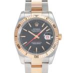 ロレックス ROLEX デイトジャスト ターノグラフ 116261 ブラック文字盤 中古 腕時計 メンズ