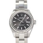 ロレックス ROLEX デイトジャスト 28 279384RBR ダークグレー/バー文字盤 未使用 腕時計 レディース