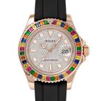 ロレックス ROLEX ヨットマスター 40 116695SATS ダイヤ/ピンク文字盤 中古 腕時計 メンズ