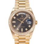 ロレックス ROLEX デイデイト 36 128348RBR ダークグレー/8PD/2PB文字盤 中古 腕時計 メンズ