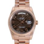ロレックス ROLEX デイデイト 36 118235F ブラウン/アラビア文字盤 中古 腕時計 メンズ