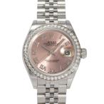 ロレックス ROLEX デイトジャスト 28 279384RBR ピンク/ローマ文字盤 中古 腕時計 レディース