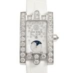 ハリー・ウィンストン HARRY WINSTON アヴェニュー クラシック ムーンフェイズ AVEQMP21WW008 ホワイト文字盤 中古 腕時計 レディース