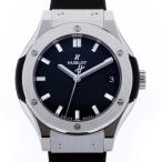 ウブロ HUBLOT クラシックフュージョン チタニウム 581.NX.1171.RX ブラック文字盤 新品 腕時計 レディース