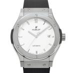 ウブロ HUBLOT クラシックフュージョン チタニウム オパリン 542.NX.2611.RX シルバー文字盤 新品 腕時計 メンズ