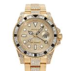 ロレックス ROLEX GMTマスターII 116758SANR ダイヤ/シャンパン文字盤 中古 腕時計 メンズ