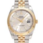 ロレックス ROLEX デイトジャスト 41 126333 シルバ―/バー文字盤 中古 腕時計 メンズ