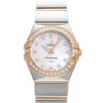 オメガ OMEGA コンステレーション クォーツ 24MM 123.25.24.60.55.006 ホワイト文字盤 新品 腕時計 レディース