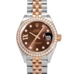 ロレックス ROLEX デイトジャスト 28 279381RBR チョコ(スターIXダイヤ)文字盤 中古 腕時計 レディース