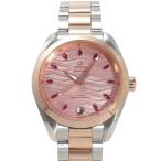 オメガ OMEGA シーマスター アクアテラ 150M コーアクシャル マスター クロノメーター 220.20.34.20.60.001 ピンク文字盤 新品 腕時計 レディース