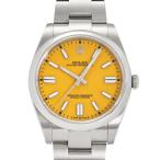 ロレックス ROLEX オイスターパーペチュアル 41 124300 イエロー/バー文字盤 中古 腕時計 メンズ