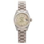 ロレックス ROLEX デイトジャスト 26 179239NG イエロー文字盤 中古 腕時計 レディース