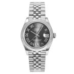 ロレックス ROLEX デイトジャスト 31 278274 ダークグレー/ローマVIダイヤ文字盤 中古 腕時計 レディース