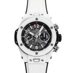 ウブロ HUBLOT ビッグバン ウニコ ホワイトセラミック 411.HX.1170.RX グレー文字盤 中古 腕時計 メンズ