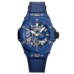 ウブロ HUBLOT ビッグバン メカ-10 ブルーセラミック 414.EX.5123.RX ブルー/シルバー文字盤 中古 腕時計 メンズ