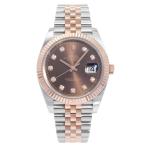 ロレックス ROLEX デイトジャスト 126331G チョコレート/10PD文字盤 中古 腕時計 メンズ