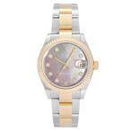 ロレックス ROLEX デイトジャスト 31 278273NG ブラック/10PD文字盤 新品 腕時計 男女兼用