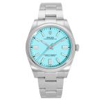 ロレックス ROLEX オイスターパーペチュアル 41 124300 ターコイズブルー文字盤 中古 腕時計 メンズ
