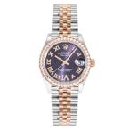 ロレックス ROLEX デイトジャスト 31 278381RBR オーベルジーヌ/(VIダイヤ)文字盤 新品 腕時計 レディース