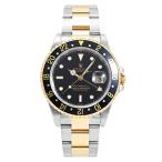 ロレックス ROLEX GMTマスターII 16713 ブラック文字盤 中古 腕時計 メンズ