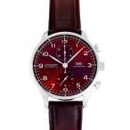 IWC ポルトギーゼ クロノグラフ IW371616 レッド文字盤 中古 腕時計 メンズ
