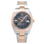 ロレックス ROLEX デイトジャスト 41 126301 スレート/グリーンローマ文字盤 中古 腕時計 メンズ