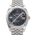 ロレックス ROLEX デイトジャスト 41 126300 スレート/グリーンローマ文字盤 未使用 腕時計 メンズ