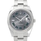 ロレックス ROLEX デイトジャスト 41 126334 スレート/グリーンローマ文字盤 新品 腕時計 メンズ