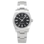 ロレックス ROLEX オイスターパーペチュアル 34 124200 ブライトブラック文字盤 中古 腕時計 メンズ