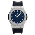 ウブロ HUBLOT クラシックフュージョン ブルー チタニウム 511.NX.7170.LR ブルー文字盤 中古 腕時計 メンズ