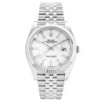 ロレックス ROLEX デイトジャスト 41 126334 ホワイト/バー文字盤 新品 腕時計 メンズ