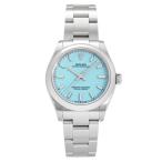 ロレックス ROLEX オイスターパーペチュアル 31 277200 ターコイズブルー/バー文字盤 未使用 腕時計 レディース