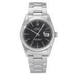 ロレックス ROLEX デイトジャスト 36 16200 ブラック/バー文字盤 中古 腕時計 メンズ