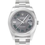 ロレックス ROLEX デイトジャスト 41 126300 スレート/グリーンローマ文字盤 新品 腕時計 メンズ