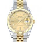 ロレックス ROLEX デイトジャスト 36 126233 シャンパン/バー文字盤 新品 腕時計 メンズ
