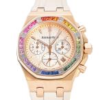 オーデマ・ピゲ ロイヤルオーク オフショア クロノグラフ ブティック限定モデル 26236OR.YY.D085CA.01 スモークピンクゴールド文字盤 中古 レディース