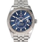 ロレックス ROLEX スカイドゥエラー 336934 ブライトブルー/バー文字盤 中古 腕時計 メンズ