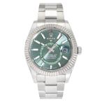 ロレックス ROLEX スカイドゥエラー 336934 ミントグリーン/バー文字盤 中古 腕時計 メンズ