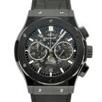 ウブロ HUBLOT クラシックフュージョン アエロフュージョン クロノグラフ ブラックマジック 525.CM.0170.LR グレー/シルバー文字盤 中古 腕時計 メンズ