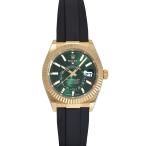 ロレックス ROLEX スカイドゥエラー 336238 ブライトグリーン/バー文字盤 新品 腕時計 メンズ