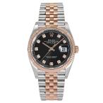 ロレックス ROLEX デイトジャスト 36 126231G ブライトブラック/10PD文字盤 新品 腕時計 メンズ