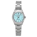 ロレックス ROLEX オイスターパーペチュアル 31 277200 ターコイズブルー/バー文字盤 中古 腕時計 レディース