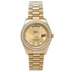 ロレックス ROLEX デイデイトII 218348RBR シャンパン/8PD/2PB文字盤 中古 腕時計 メンズ
