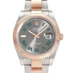 ロレックス ROLEX デイトジャスト 41 126331 スレート/グリーンローマ文字盤 新品 腕時計 メンズ