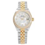 ロレックス ROLEX デイトジャスト 28 279383RBR ホワイト/10PD文字盤 新品 腕時計 レディース