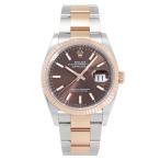 ロレックス ROLEX デイトジャスト 36 126231 チョコレート/バー文字盤 新品 腕時計 メンズ