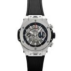 ウブロ HUBLOT ビッグバン ウニコ チタニウム セラミック 411.NX.1170.RX グレー文字盤 中古 腕時計 メンズ