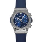 ウブロ HUBLOT クラシックフュージョン クロノグラフ チタニウム ブルー 541.NX.7170.RX ブルー文字盤 新品 腕時計 メンズ
